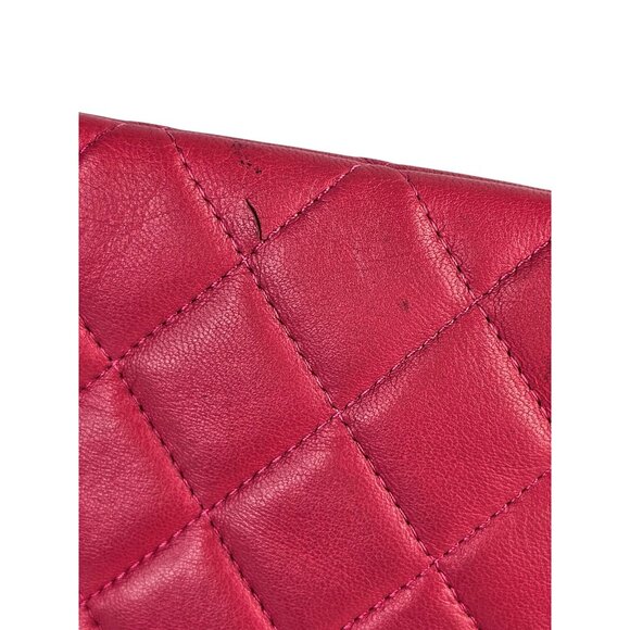 CHANEL Lambskin Pouch Clutch Leather Medium O Case Quilted Matelasse CC Dust Bag - Picture 14 of 16